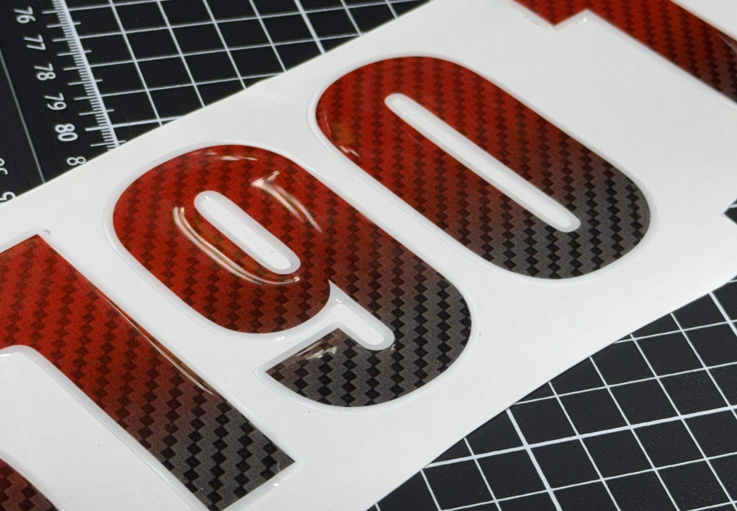 Domed boat registration letters WN 8190 TR