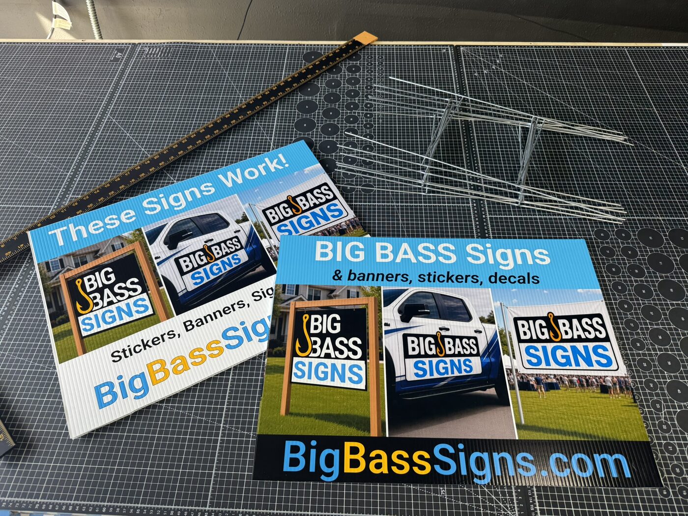 Yard signs and banners